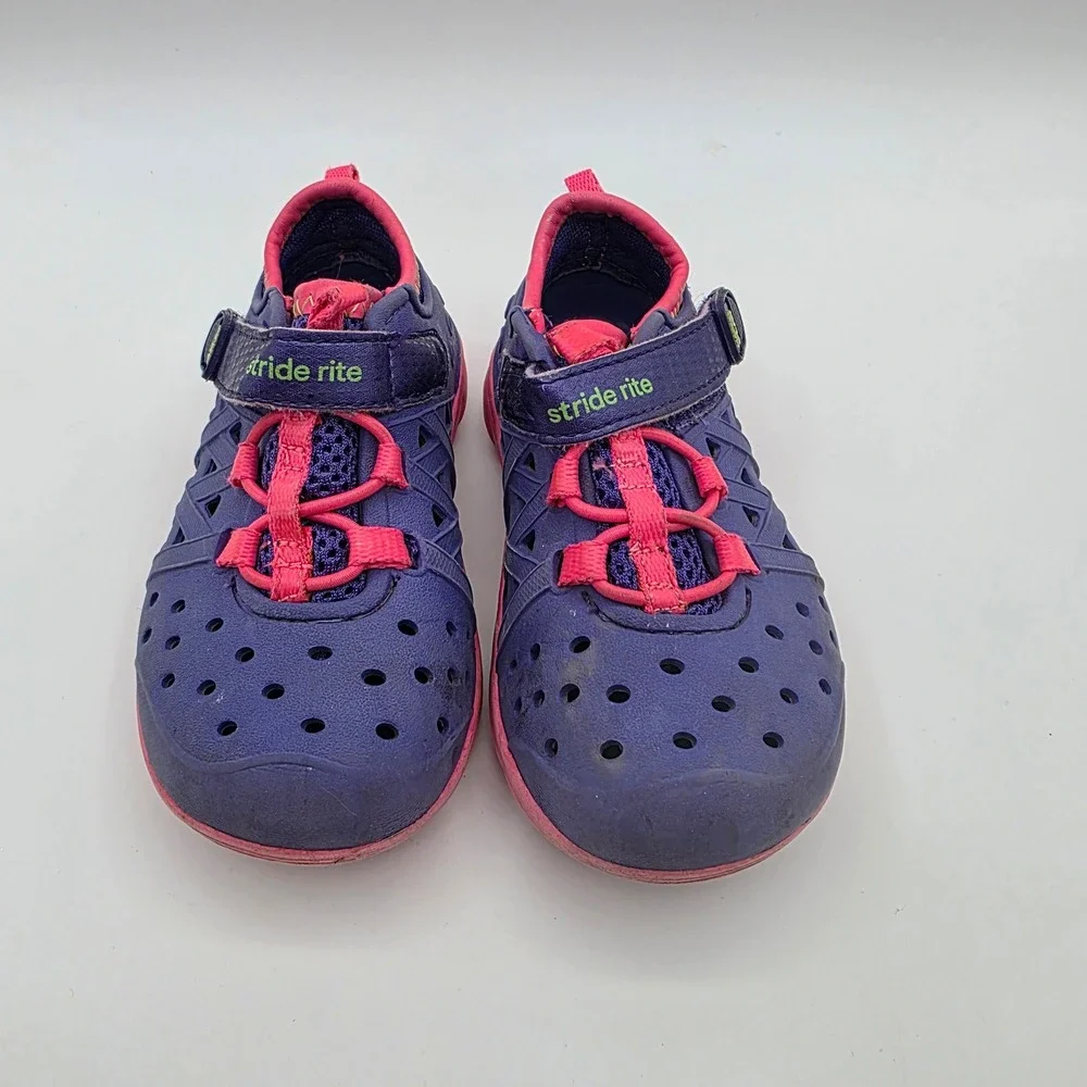 Stride Rite M2P Phibian Purple Pink Water Shoes Toddler Size 6 BG56964